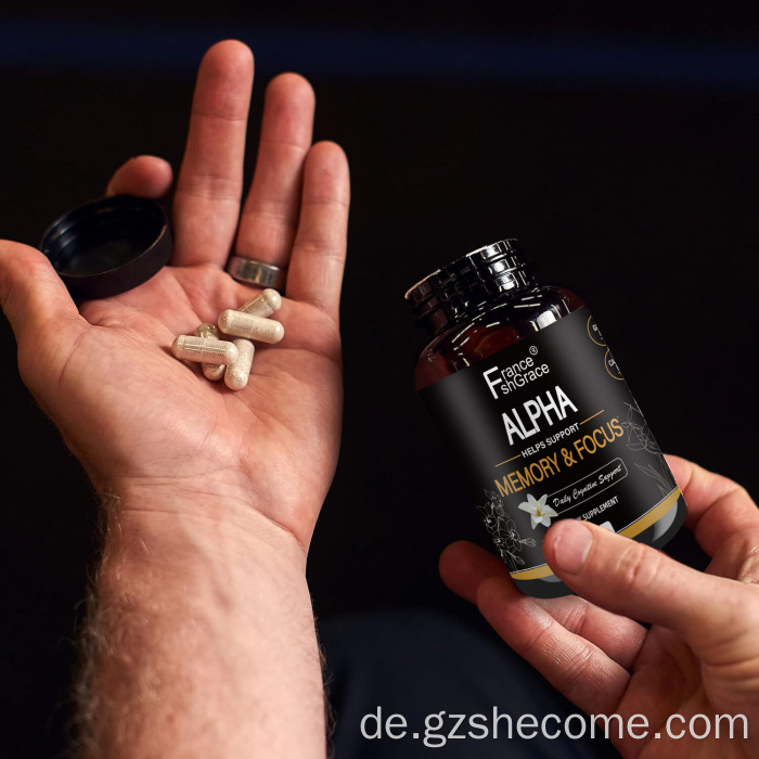 Shecome Alpha-Kapseln, Gedächtnisfokus, kognitive Unterstützung